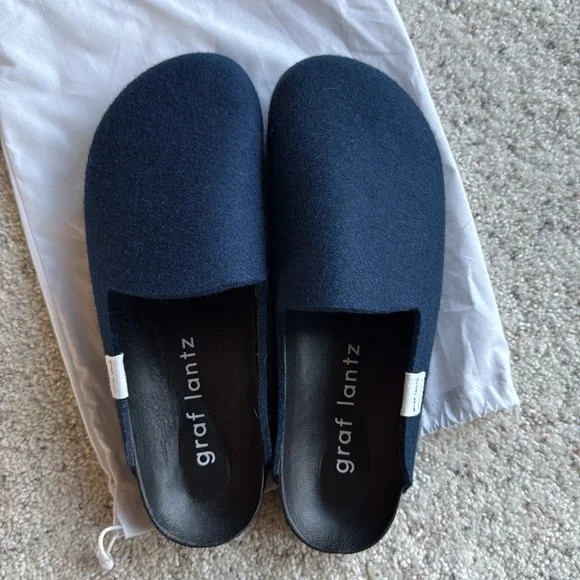 GRAF LANTZ Blue Merino Wool Clog Sz US 11 GL86SLID10MRB_1_1.jpg?v=1728281711 main image 4